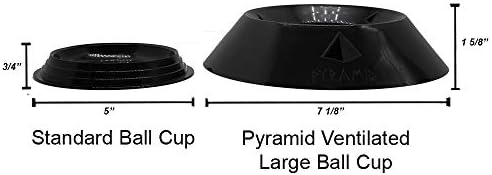 Пирамидална Вентилирани Голяма Топка за Боулинг с Чаша