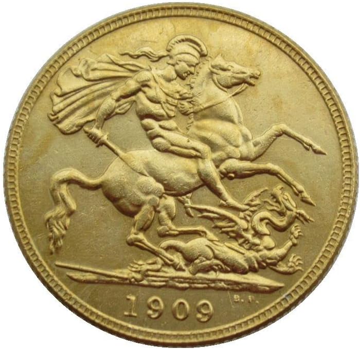 Великобритания 1 Соверен Златна лира 1902-1910 година. 9 Чуждестранни Копия Златни Възпоменателни монети