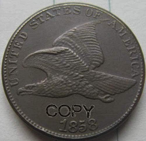 Монета на Повикване САЩ 1858 Летящ Орел, Копие на Монети Копие Украса за Събиране на Подаръци Колекция от монети