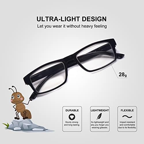очила за четене tide Optical 2 в опаковка с подсветка Ярки Led Четци Блокиращ Синята Светлина Анти-Стрес на очите