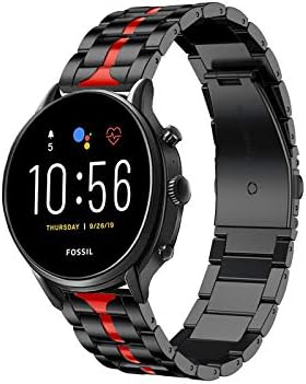 YEEJOK Samsung Galaxy Watch 3 Каишка 41 мм за замяна, Samsung Galaxy Watch Active2 44 мм за мъже и жени, метална каишка 20 мм за