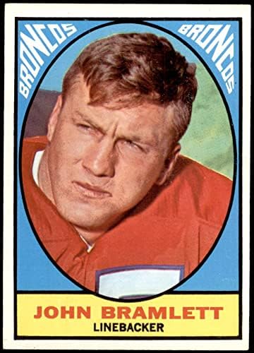1967 Topps 38 Джон Брамлетт Denver Broncos (Футболна карта) в Ню Йорк+ Broncos Мемфис