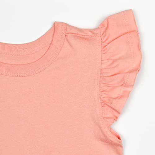Комплект тениски HonestBaby от органичен памук за най-малките момичета от 3 теми