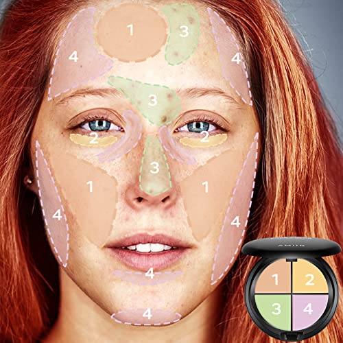 AMIIR Корректирующий цвят крем-коректор с Пълно покриване на палитра контурите на лицето са Устойчиви на безупречен професионален