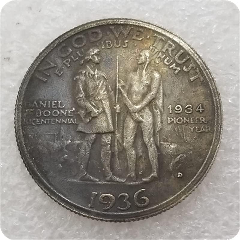 Старинни Занаяти САЩ 1936-D (1934 Г.) Чуждестранните Възпоменателни монети Сребърен долар #3654