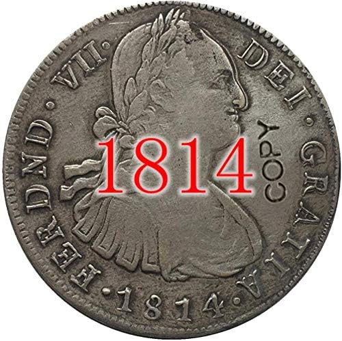 Монета на Повикване 1814 Г. Мексико Копие Монети Копирни колекция Подаръци Колекция от Монети