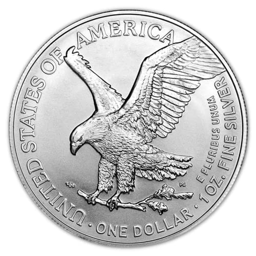 1986 - до Момента (Случаен година) Лот от (5) монети американски сребърен орел с тегло 1 унция, Лъскава, не с (тип 1 или 2), със