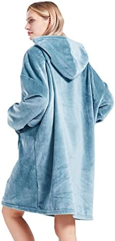 Hoody с качулка Surii Home Blanket, Hoody-одеало Премиум-клас за жени и мъже, супер Мека, Удобна, Един размер подходящ за всички