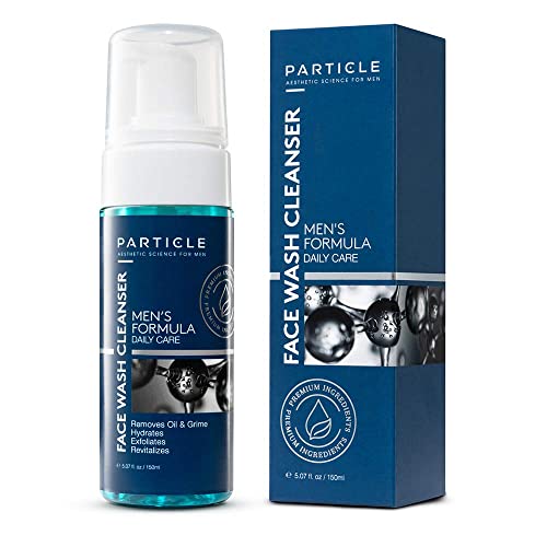 Particle Mens Face Wash - Антивозрастное почистващо средство за лице за мъже (5,07 унция) - Дневен овлажняващ крем средство за измиване на лицето за мъже - Възстановява, хидратир?