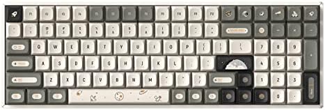 Детска клавиатура iQunix F97 Hitchhiker, 96% Подредба, 100 Комбинации, 2.4 G и Bluetooth 5.1, Безжична Ръчна Клавиатура с възможност за гореща замяна, с led подсветка Cherry MX Brown Превключвате