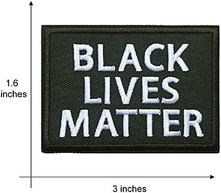Нашивка KLORIZ Black Lives Материята, Черна Силата на Глезена, на Бродирани Желязо На Нашивках, Африка Икона BLM