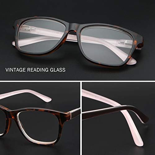Babrvma 3 Опаковки Правоъгълни Очила за четене със Синя светлина, Заключване на Компютърни Очила За Четене, Мъжки И Женски Очила