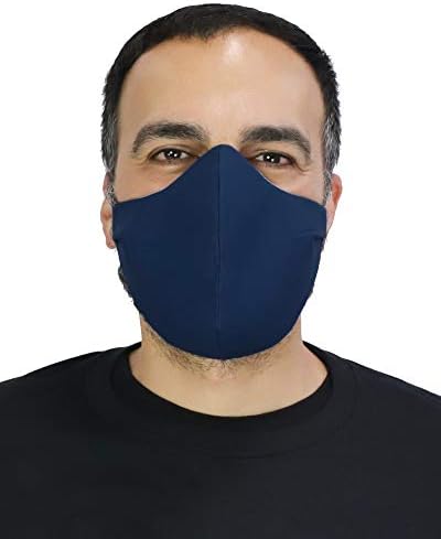 3 Опаковки маски за лице през главата от Masker-AID: 3 слой памук, за многократна употреба, обратими, дишащи, унисекс, за възрастни