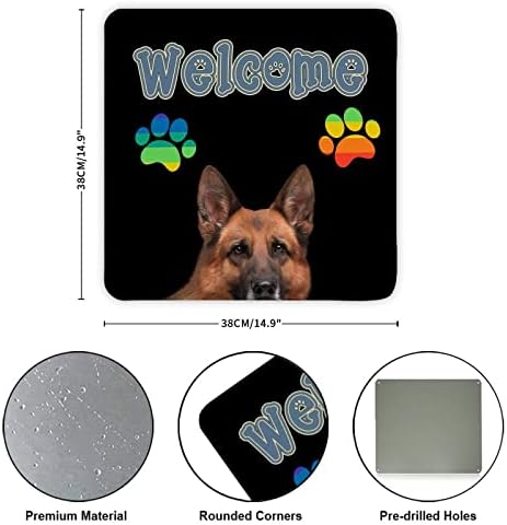 Забавна Метални Табели с Надпис за домашни кучета, са Добре Дошли, Отпечатъци от домашни кучета и Лапите, Реколта Знак за Закачалки на Вратата за кучета, Метални Арт