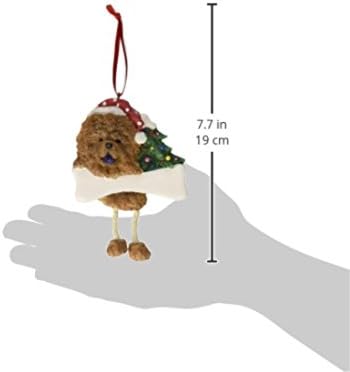 Украса за Чау-чау с уникални Висящи надолу крака, расписанное ръчно и лесно персонализируемое Коледна украса