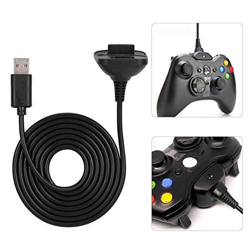 Зарядно устройство за X360 контролера на Xbox 360 Кабел Xbox 360 Висококачествен Abs 2 в 1 1,5 М Кабел за зареждане на контролера