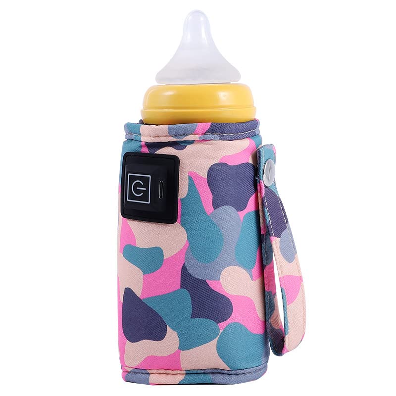 Нагревател за бутилки, Нагревател за бебешки шишета, USB Нагревател за бебешки шишета Тристепенна Регулиране на температурата Дизайн