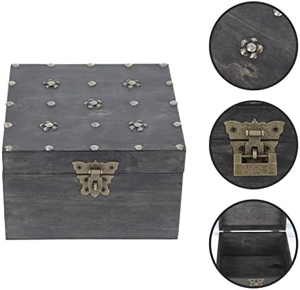 SOLUSTRE 2 бр. Кутия За Съхранение в Ретро стил Практически Кутия За Съхранение на Съкровища Скрита Кутия