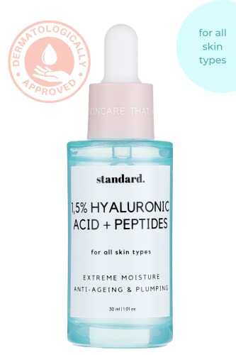 Standard Pure Beauty серум с хиалуронова киселина и пептидами за лице, Хидратиращ серум против Стареене за намаляване на бръчките