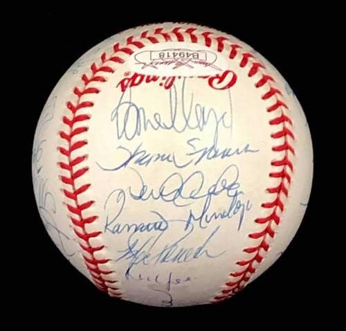 Екипът на WS Ню Йорк Янкис подписа договор с JSA COA World Series 1998 серии Джетера Мариано - Бейзболни топки с автографи