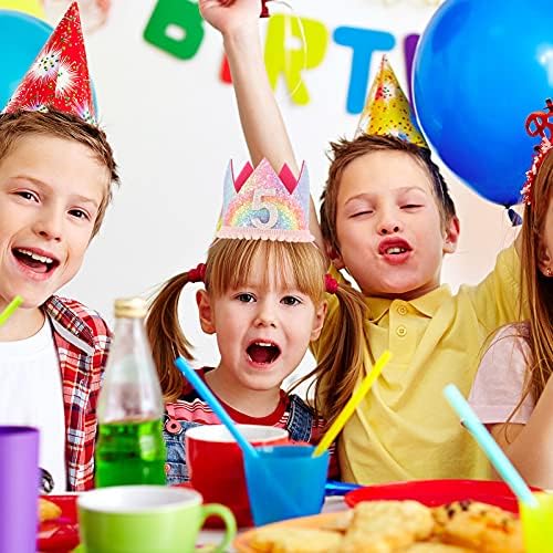 ABOOFAN Чаровна Парти По Случай рождения Ден на Детето За Момчета И Момичета Цена С Номер Crown Превръзка На Главата За Парти