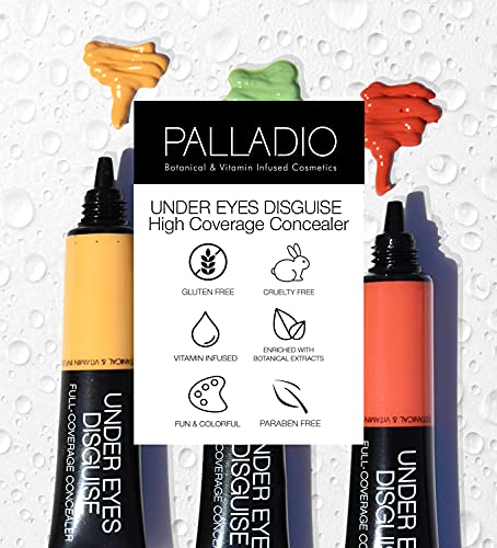 Коректор Palladio Full Coverage, Маскирующий кожата под очите, Крем коректор за лице и около очите, Изравнява цвета на кожата, Прикрива
