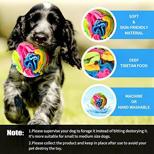 Интерактивни Играчки UMONIE Snuffle Топка за кучета, Стимулиране на Естествените умения за търсене на храна за тренировка и намаляване