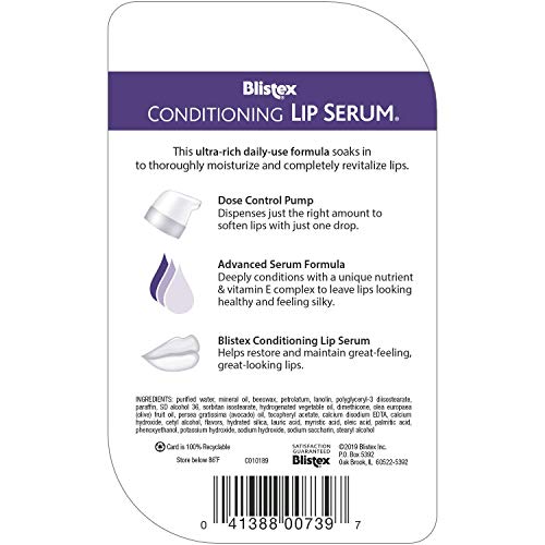 Хидратиращ крем-серум за устни Blistex LipCare Conditioning С дозирующим помпа, 0,30 Течни унции