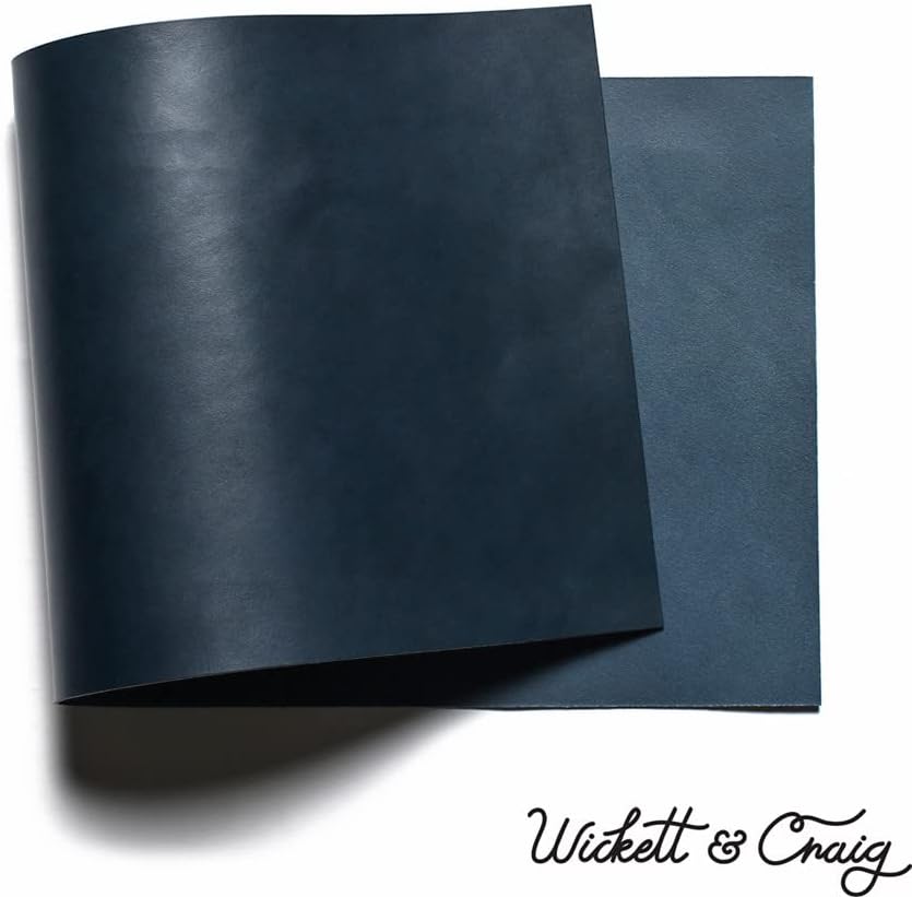 Кожени вложки за английската юздите Wickett & Craig, Тъмно синьо, с Различни размери и тегло