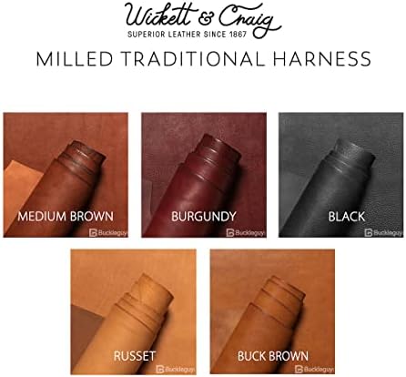 Традиционните кожени вложки Wickett & Craig от фрезерованной на кожата, Средно-кафяво на цвят, с различни размери и тегло