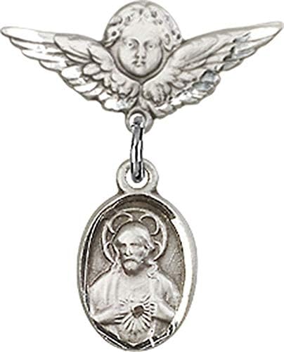 Иконата на детето Jewels Мания с чар във формата на лопатка и икона на Ангел с крила | Иконата за дете от Сребро с Чар във формата