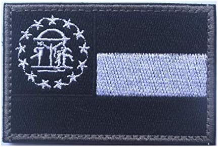 Нашивка с Бродерия на Държавния флаг на Грузия, Военно-Тактическа Нашивка с Морален Дух, Икони, Апликация с Емблема, Ленти с Куки