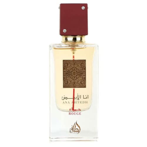Lattafa Ana Abiyedh Rouge спрей за парфюмерийната вода унисекс, 2,0 грама и Lattafa Bad 'e Al Oud, Удара на Славата за спрей парфюмерийната