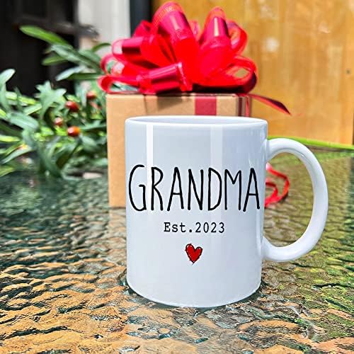Чаши за кафе Grandma Est 2023, Обявяване на бременността, Разкриване на информация за бременността, Подарък за нова баба, съобщението