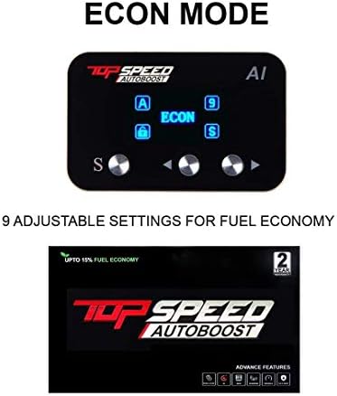TOPSPEEDautoboost Контролер на педала на газта с автоматично управление за BMW X5 (2000 и по-нов) xDrive25d, xDrive30d, xDrive35i,