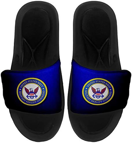 Най-сандали с амортизация ExpressItBest/Джапанки за мъже, жени и младежи - Военно-морското министерство на САЩ, seal