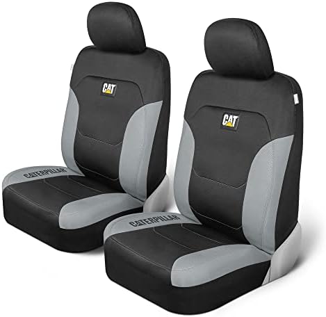 Автомобилни седалките Caterpillar Flexfit за леки автомобили, камиони и ванове (опаковка от 2) – Черни Капаци за предните седалки,