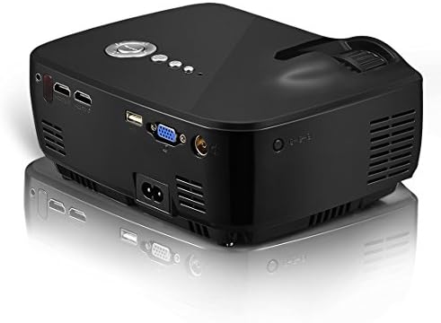 Мини-видео проектор V2 LED LCD (WVGA) - Международна версия (Без гаранция) - Серия DIY - Черен (FP8048V2-IV5)