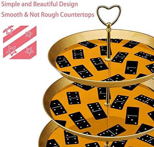 Поставка за торта във формата на малка чаша, украсата на масата, за да празнуват сватба, рожден ден, черно-квадратен оранжево модел