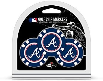 Маркери за топки за голф Golf Team MLB (3 броя), размера на чипа за покер с разтегателен кт эмалевыми маркери по-малък размер