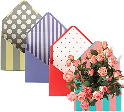 SAVITA 4 бр. плик, сгъваеми кутии за цветя, опаковане флористических букети, творчески подаръчни кутии, тава за букети, кутии за