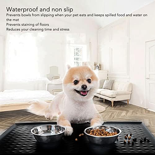 Салфетка за хранене на домашни любимци, силиконови уплътнители за храна за кучета, водоустойчив опазване на околната среда за кучета