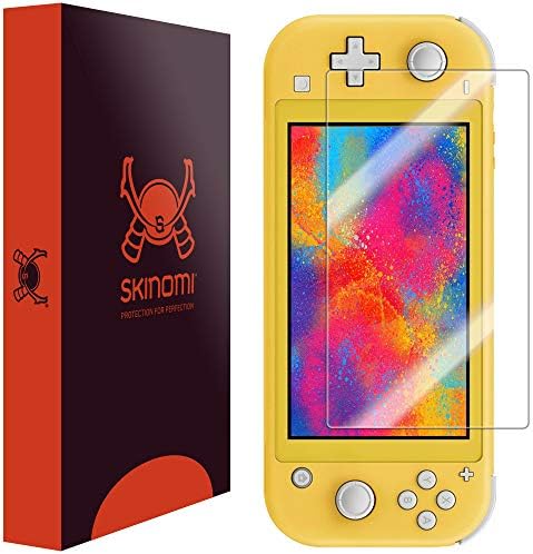 Защитно фолио Skinomi, съвместими с Nintendo Switch Lite (5.5 инча, 2019) (2 опаковки), прозрачен филм TechSkin TPU със защита от
