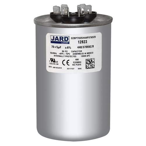 През цялата кондензатор с двойно действие 70 + 5 x 370/440 В променлив ток от Jard 12823