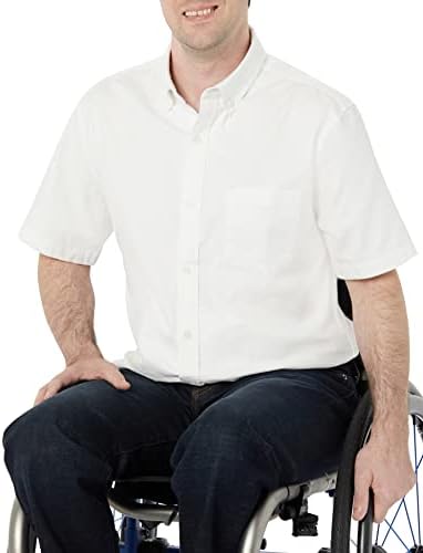 Мъжка еластична риза Essentials Обичайните Размери с Къс ръкав и джоб