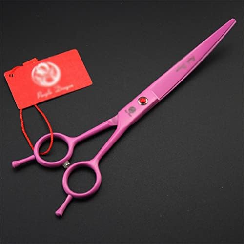 Комплект ножици за подстригване на козината на домашни любимци NXYJD Извити ножици с гребен и чанта за домашни любимци