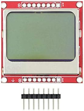 DEVMO 84 * 48 84x48 LCD модул с бяла подсветка на печатна платка, съвместима с 5110 Ar-duino Raspberry pi САЩ