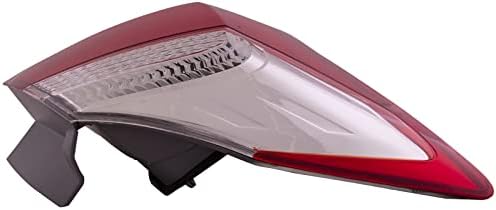 Задна светлина HEADLIGHTSDEPOT Съвместим С модели спортни седани Honda Accord 2013-2014 EX LX от лявата страна на водача, Сертифициран CAPA Задна светлина В събирането на