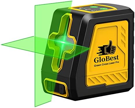 Самонивелирующийся лазерен ниво Globest Green Cross Line - [100 фута /30 m] в хоризонтална и вертикална режими, идеално място за