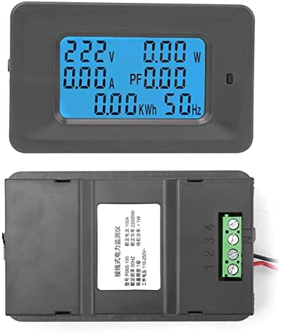 измерване на напрежение 6 в 1 Цифров LCD Измерване на Напрежение 110-250 На Ток 100A Панел на Монитора Мощност с Взаимно Индуктивностью
